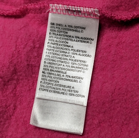 The North Face Women's Medium Half Dome Hot Pink & Navy Full Zip Hoodie NWT - Picture 6 of 14